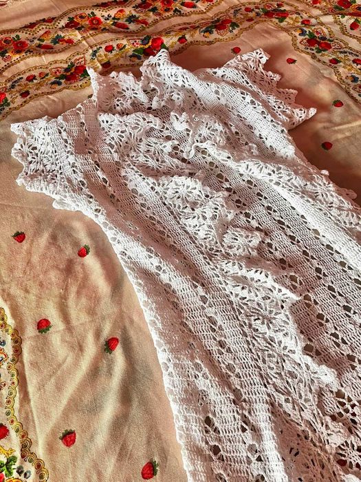 Жилет накидка в‘язаний гачком