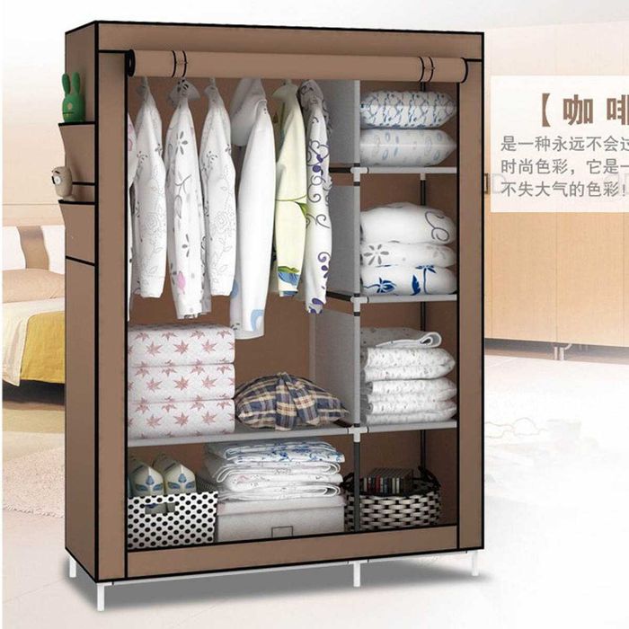 Тканинна шафа 2-секції складана Storage Wardrobe органайзер гардероб