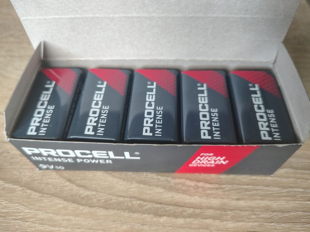 Baterie Duracell PROCELL - 9V/10sztuk. Cena okazyjna - nowe !
