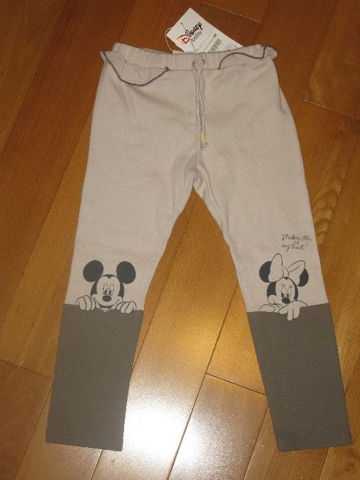 ZARA-NOWE Poszukiwane Spodnie,Leginsy z motywem Disneya,Miki i Minnie