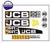 Naklejki ładowarka teleskopowa JCB 541-70 AGRI SUPER Nalepki zestaw