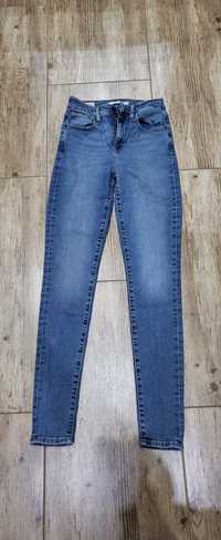Spodnie jeansowe Levis 721 High Rise Skinny XS 25