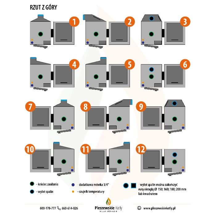 Kocioł z Podajnikiem 12kW 5 klasa Ekoprojekt 10 13 Dostawa Gratis