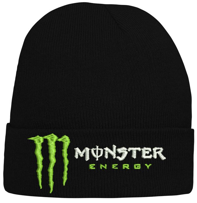 CZAPKA zimowa z haftem MONSTER ENERGY na prezent