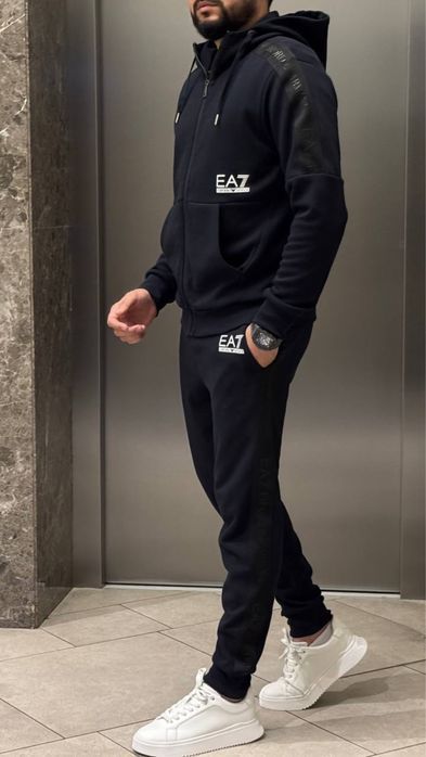 EMPORIO ARMANI спортивный мужской костюм оригинал синий