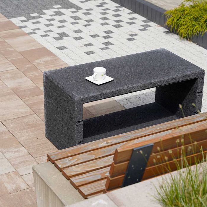 Donica ogrodowa betonowa Stolik ogród doniczka na rośliny krzewy