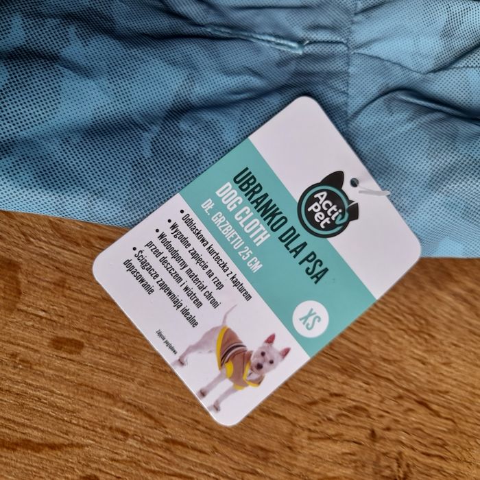 2x nowe ubranko dla pieska, rozmiar XS, długość grzbietu 25cm