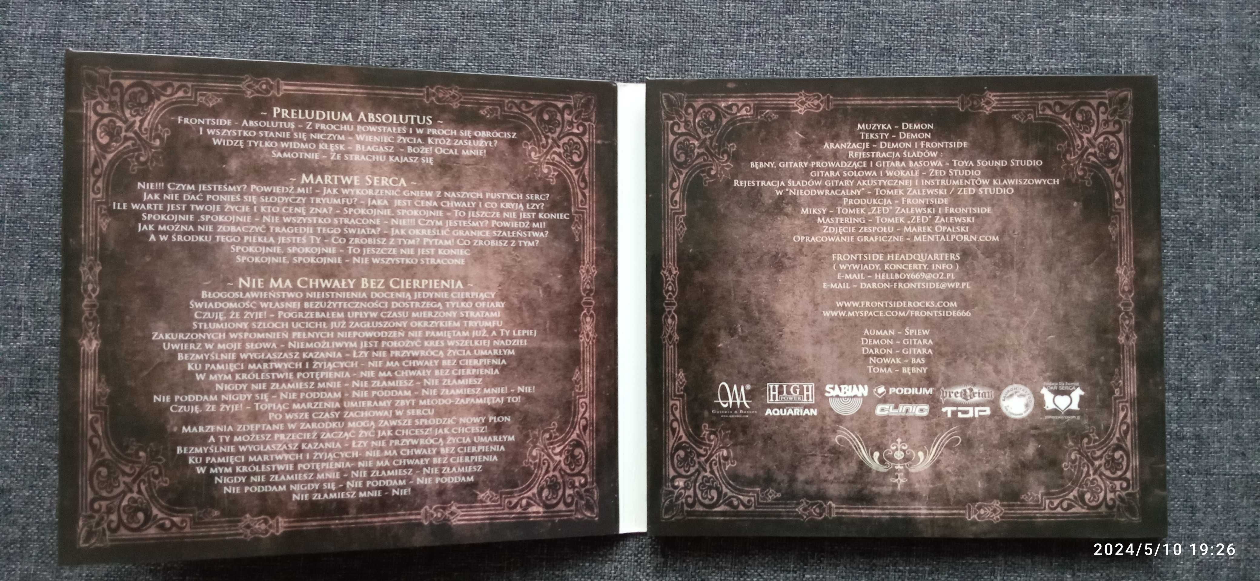 Płyta CD Frontside – Absolutus