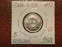 Cabo Verde - moeda de 5 escudos de 1968 VF