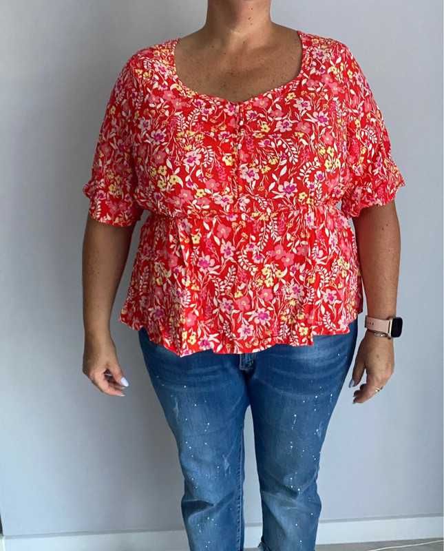 bluzeczka baskinka koszulka plus size  52