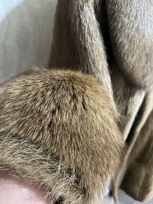 Шуба из нутрии и песца