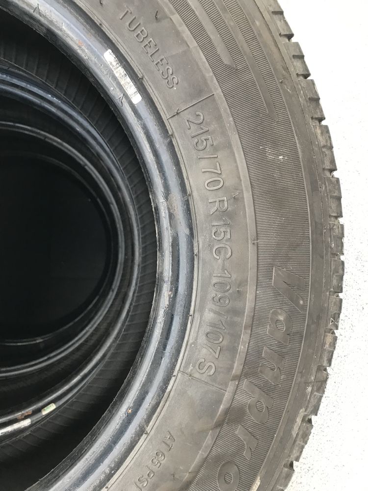 Opony 215/70 R15C, dostawcze, kamper, bus