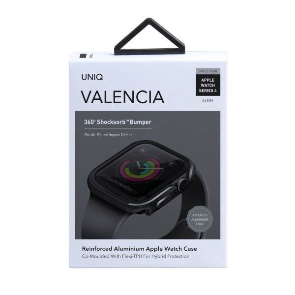 Etui Ochronne UNIQ Valencia dla Apple Watch 44mm - Szary/Gunmetal Grey