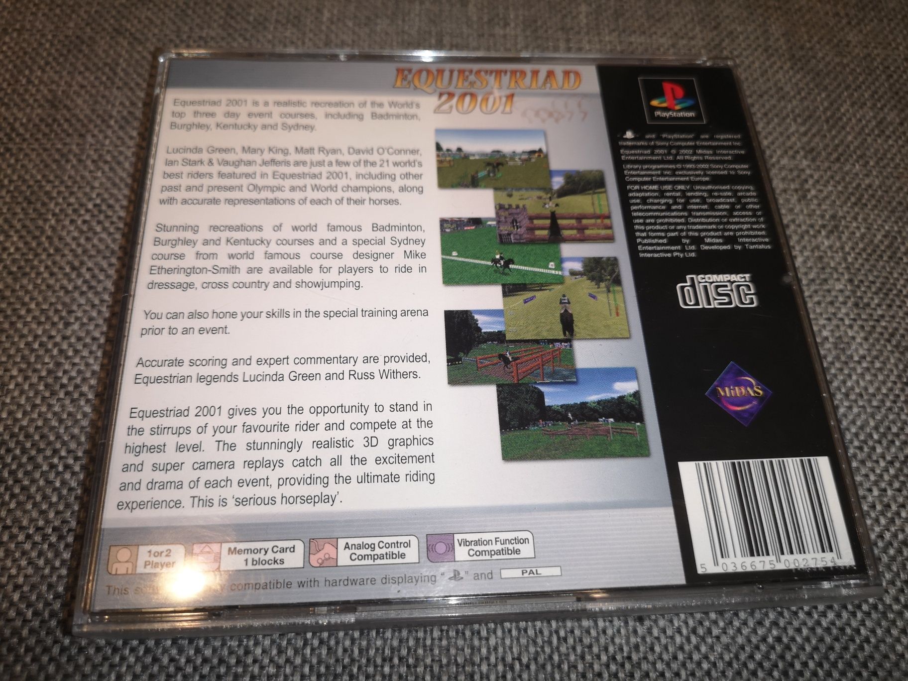 Equestriad 2001 PSX PS1 gra ANG (konie wyścigi, ujeżdżanie) płyta nowa