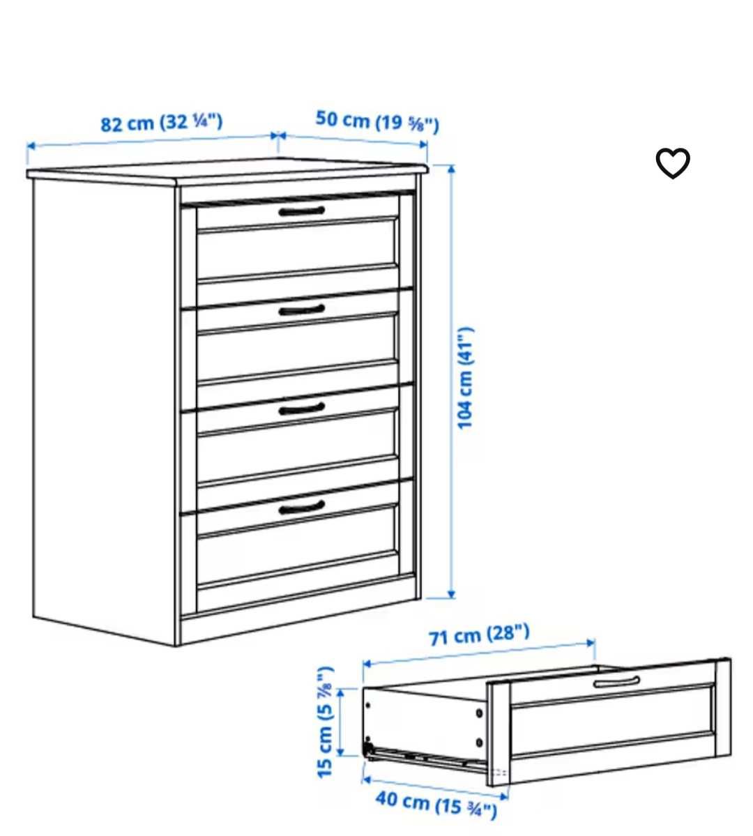 Komoda IKEA Songesand