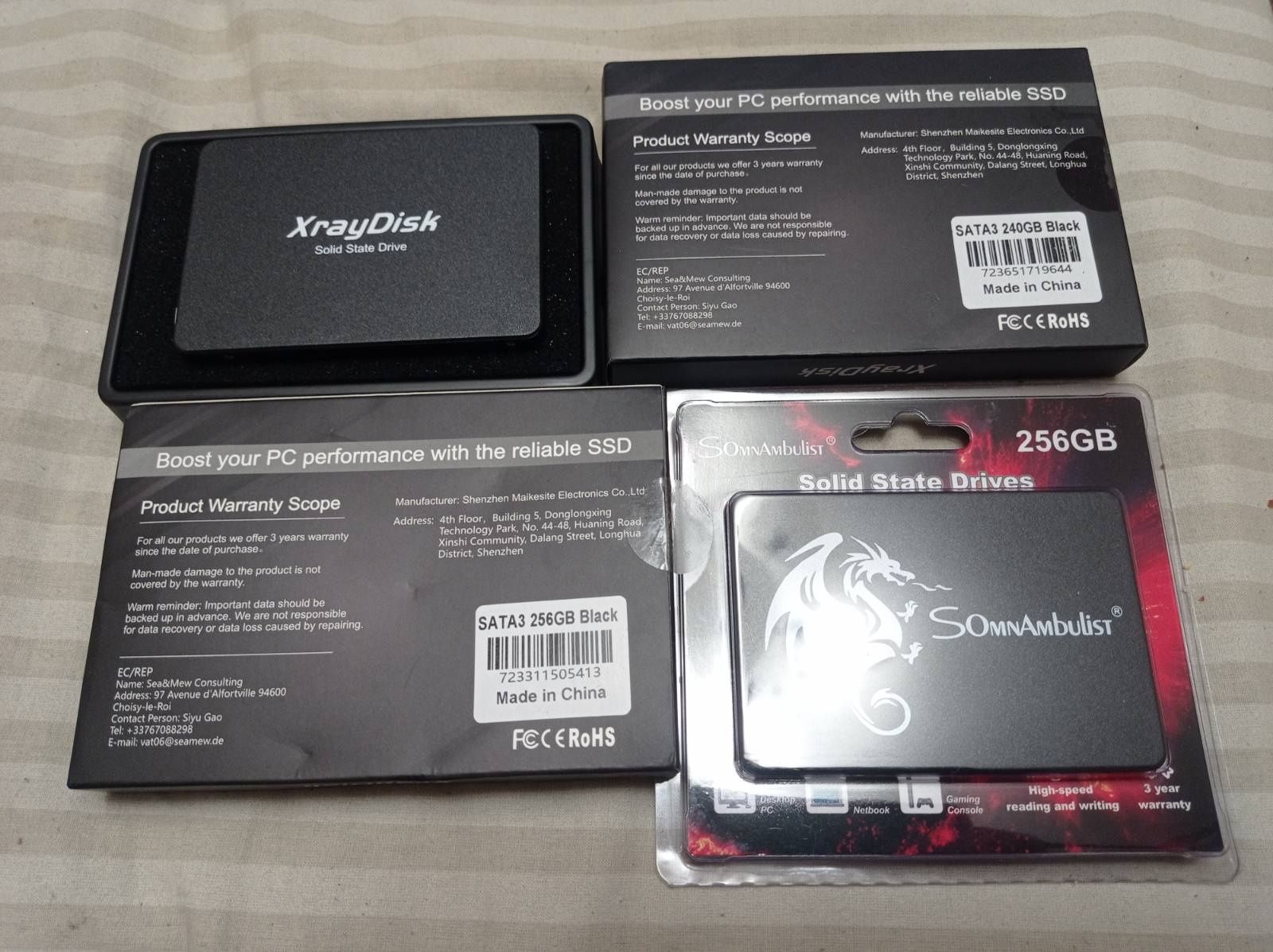 Нові SSD диски 64, 128, 240 та 256 ГБ для ПК, ноутбука