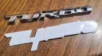 Значок металлический Turbo (шильдик, лого)