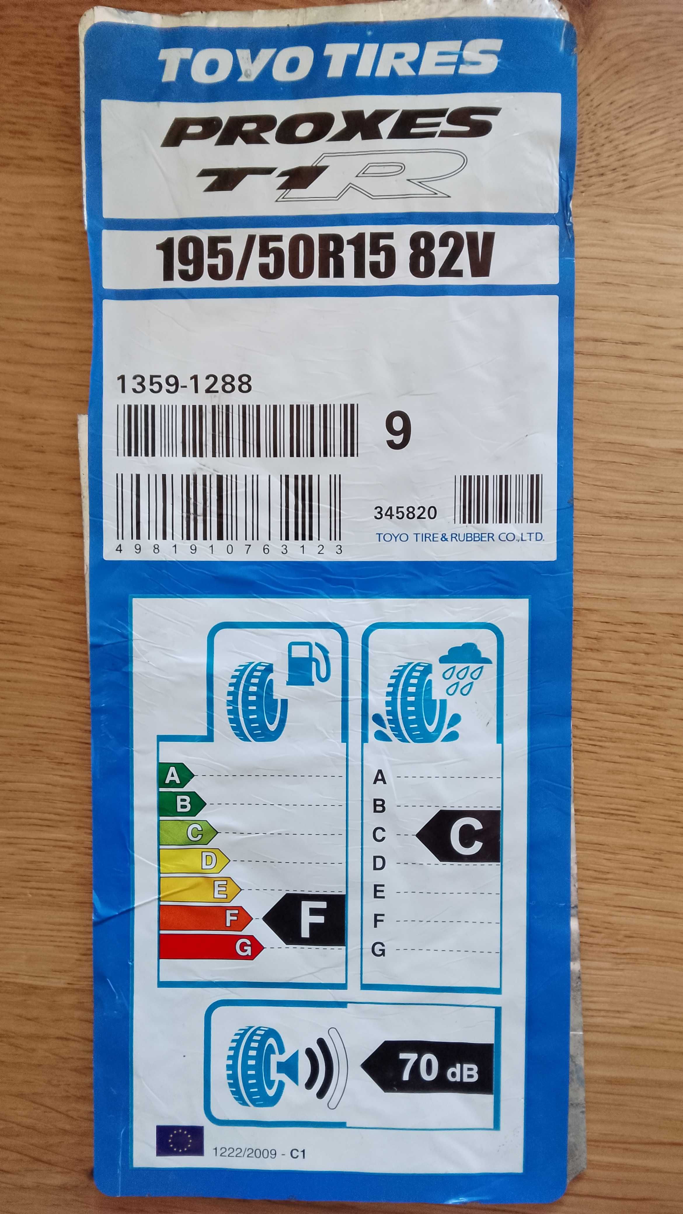 NOWE TOYO PROXES T1R T1-R 195/50 R15 82V ARTEC Rant nowe LATO letnie