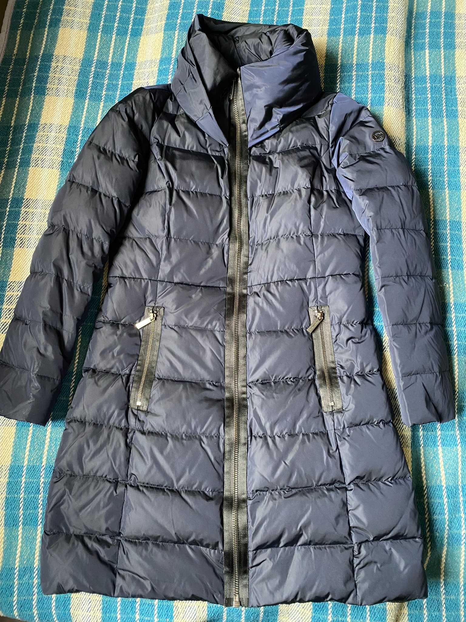 Michael Kors Quilted-Nylon Down Coat oryginalny płaszcz kutrka puchowa