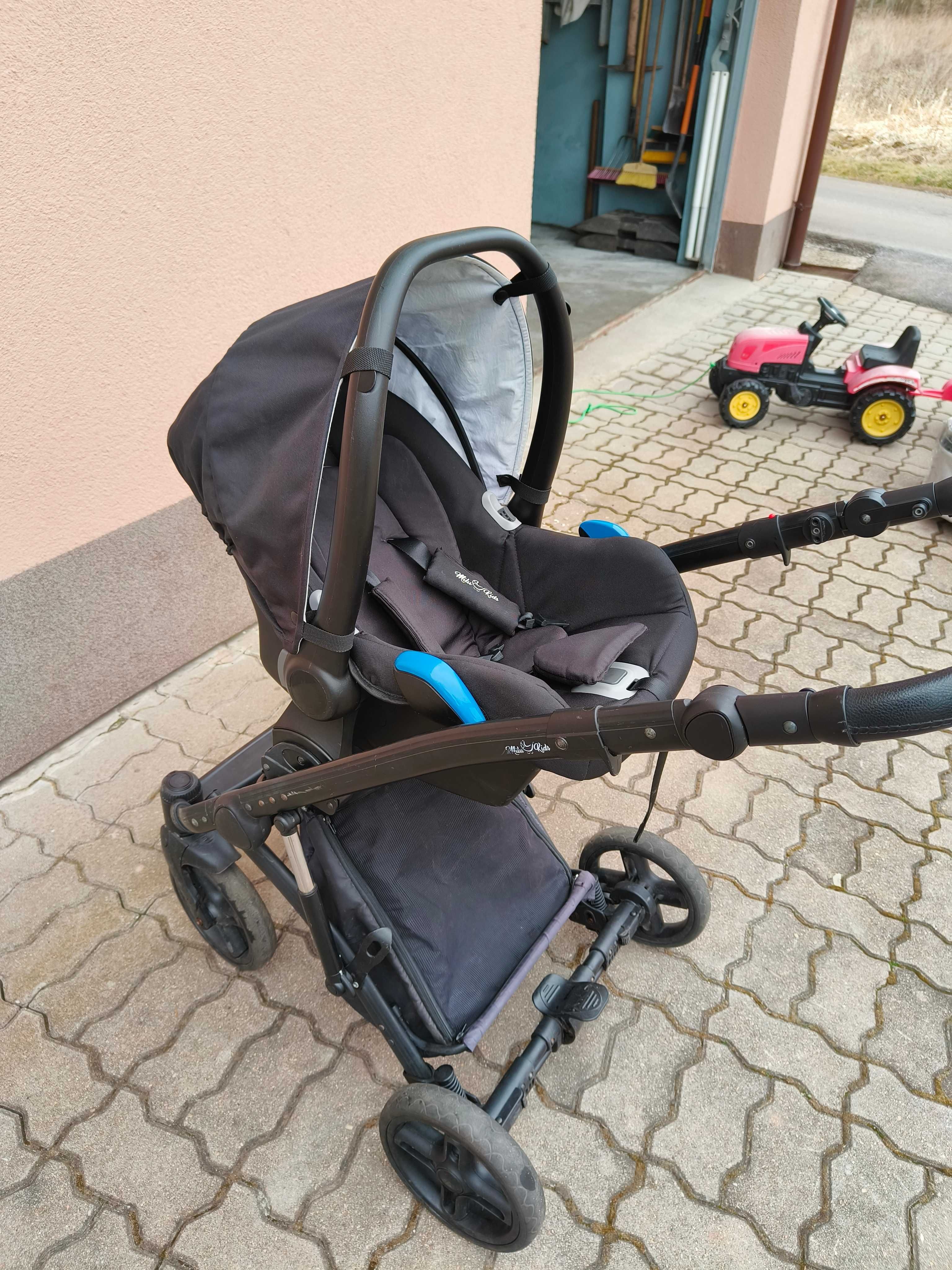 Wózek dziecięcy Milu Kids Atteso 3w1 (gondola, spacerówka, nosidełko)
