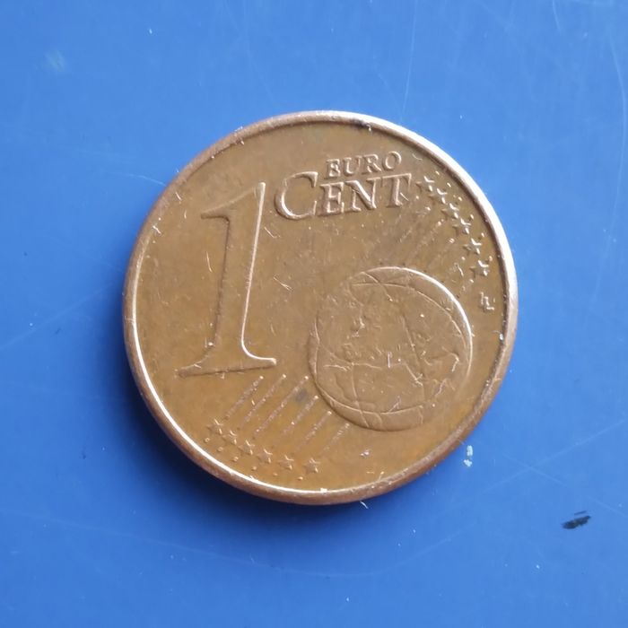 Moeda rara e valiosa de 1 EuroCent G2002