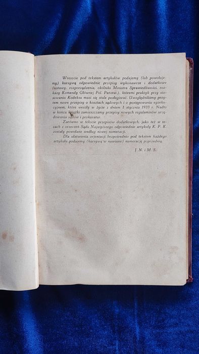 Kodeks Postępowania Karnego z Komentarzem Nisenson Siewierski 1935