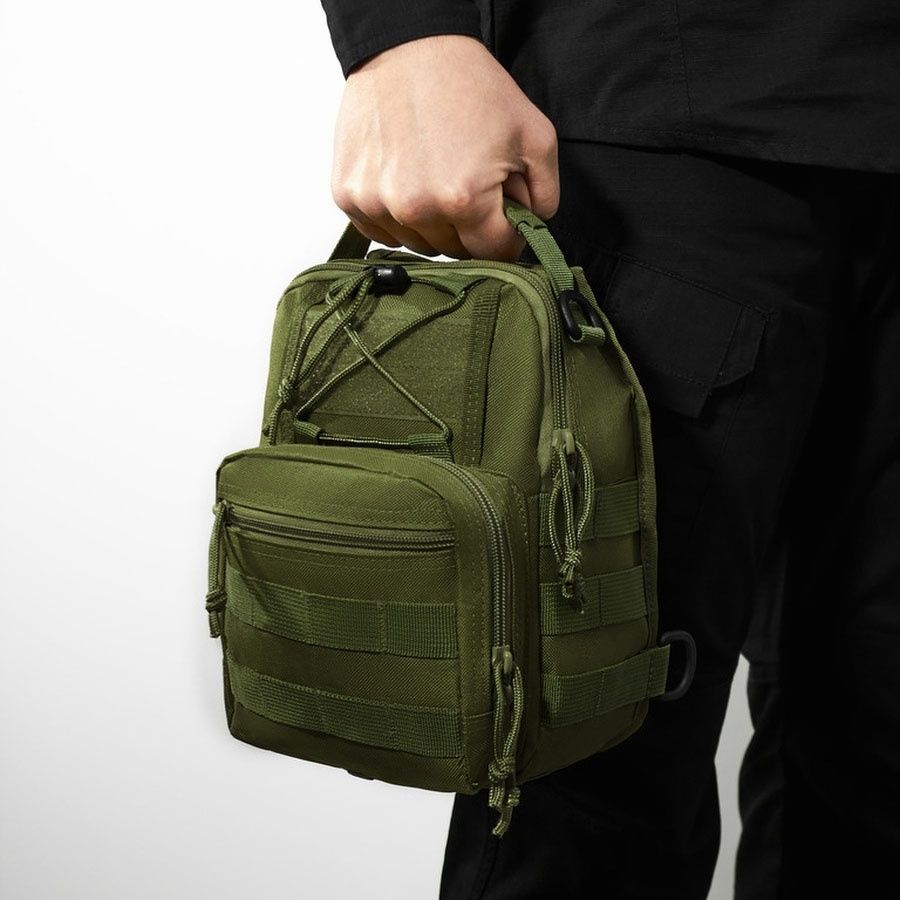 Якісна тактична сумка, укріплена чоловіча сумка-рюкзак.