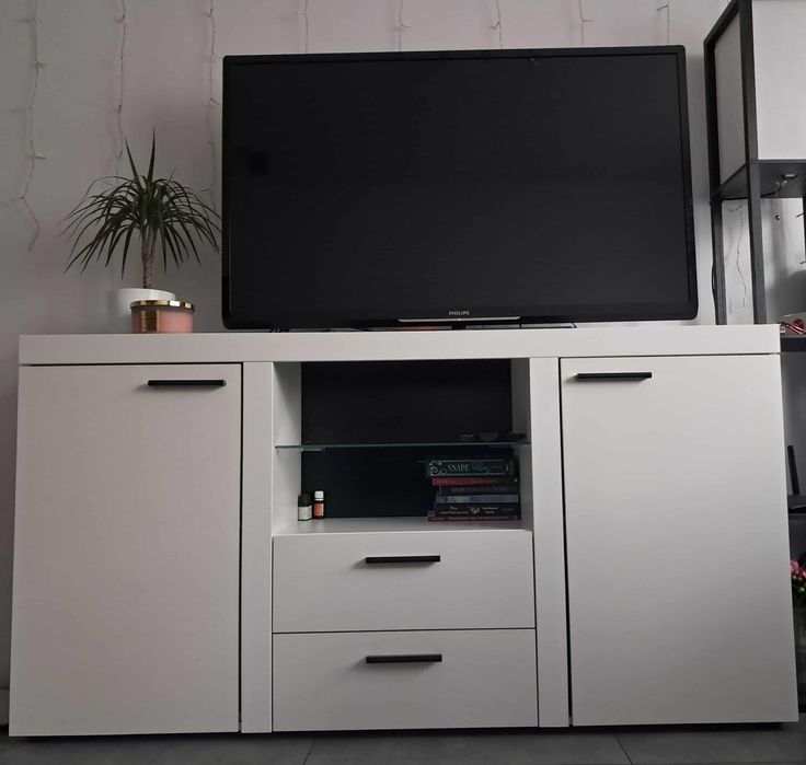 Komoda biała mat 156cm