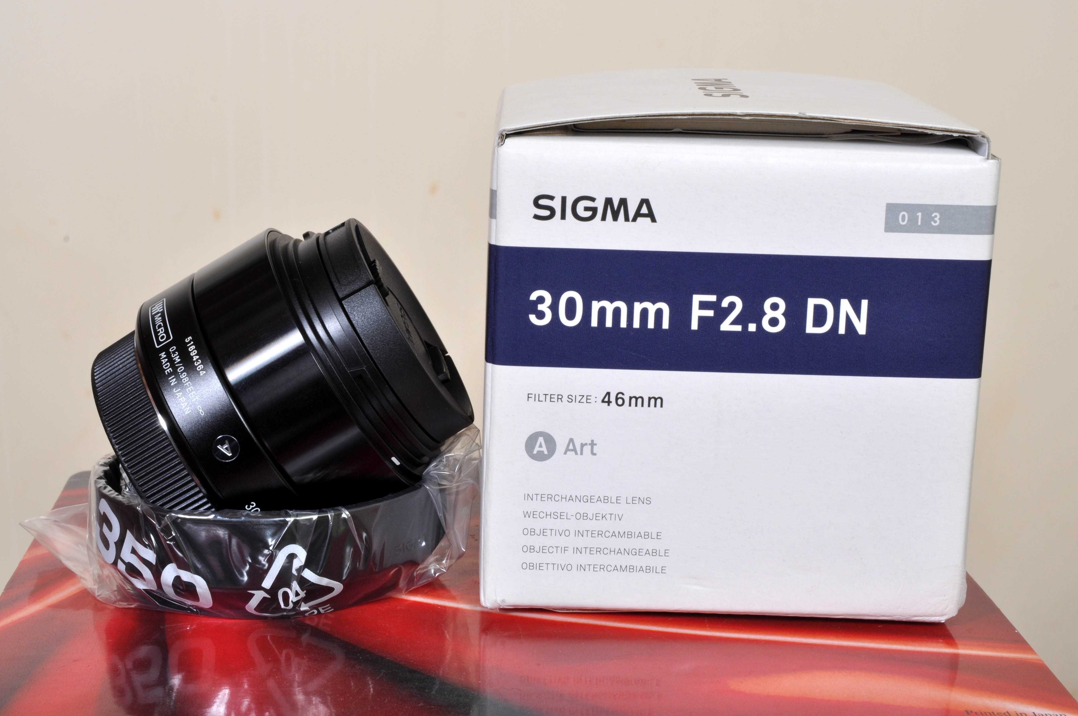 ( LUMIX ) Sigma Art 30mm F: 2.8 ( 4/3 ). Novo, fatura, garantia 5 anos