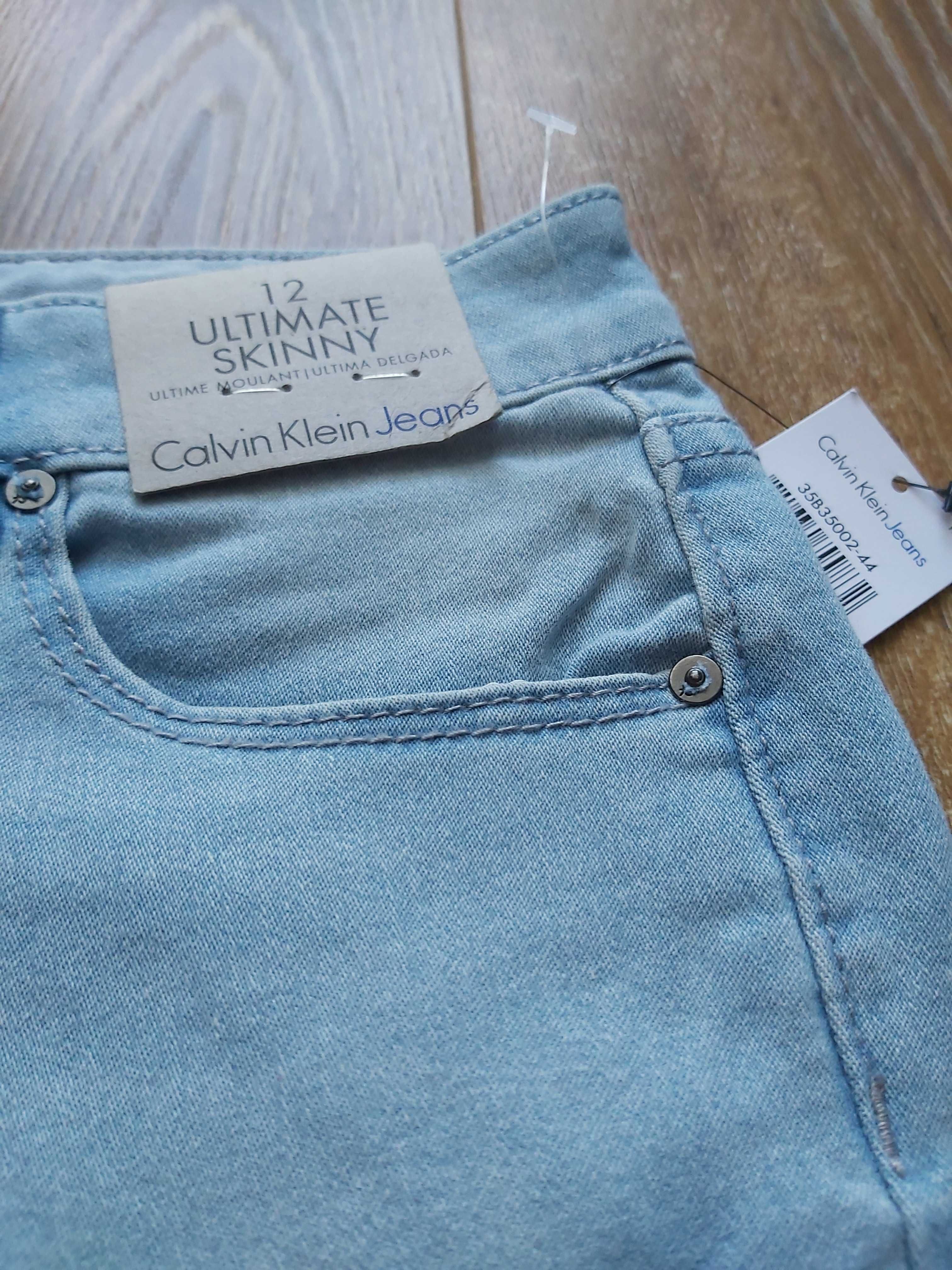 Nowe jeansy Calvin Klein na 12 lat