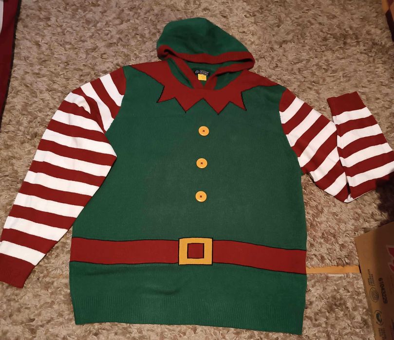 Świąteczny sweter sweterek ELFA  rozmiar 2XL