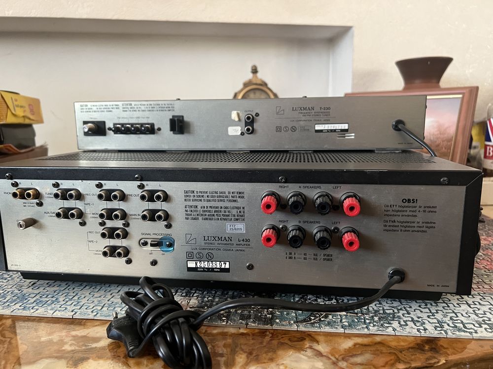 Р-в. Стерео підсилювач Luxman L-430 + тюнер T230/Японія /14кг