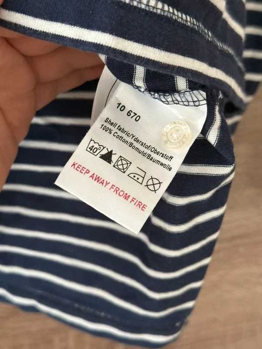 Koszulka Polo męska z kołnierzykiem bluzka 160 S w paski elegancka