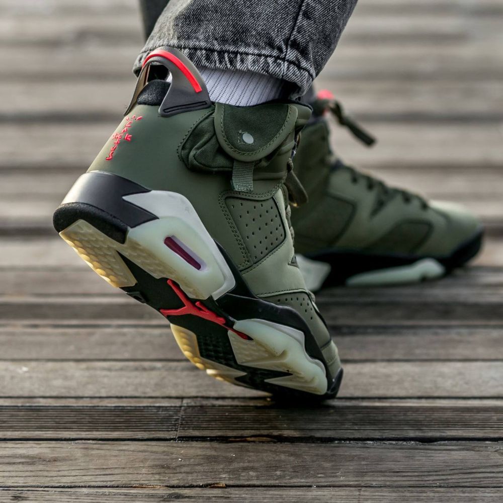 Buty Nike Air Jordan 6 x Travis Scott olive