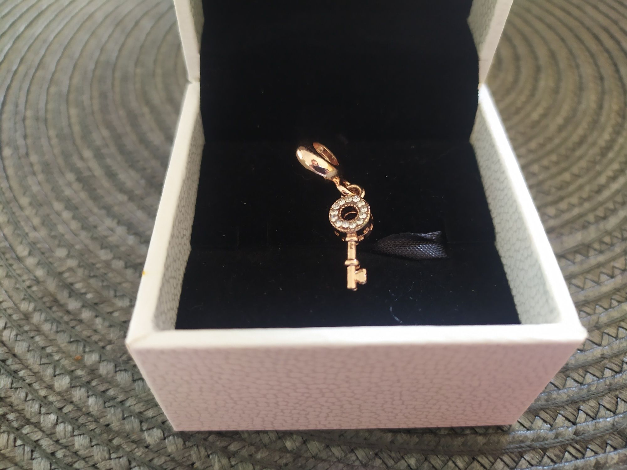 Charms zawieszka do Pandora NOWY klucz różowe złoto kluczyk
