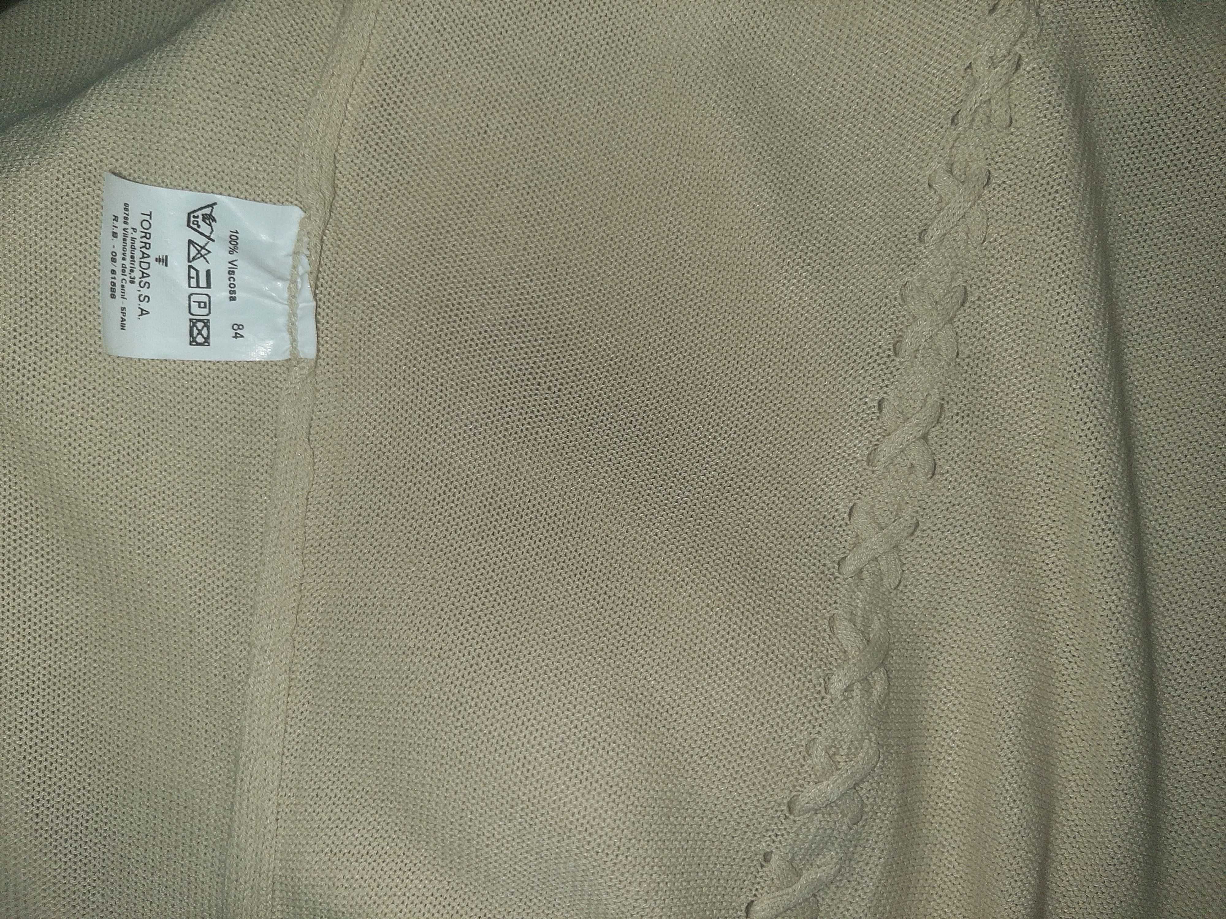 Conjunto casaco e top 100% viscose Torradas
