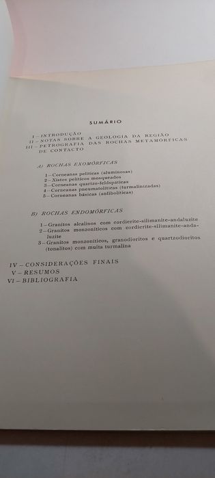Petrografia das Rochas Metamórficas de Contacto da Região de Tondela