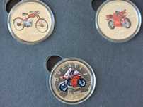 Conjunto 3 Moedas  5€ DUCATI panigale, Ducati 916, Panigale V4