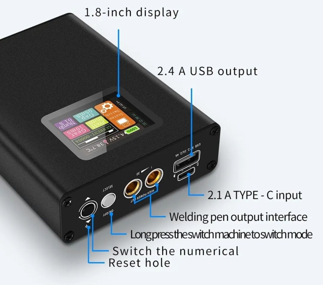 Апарат для точкового зварювання та павербанк