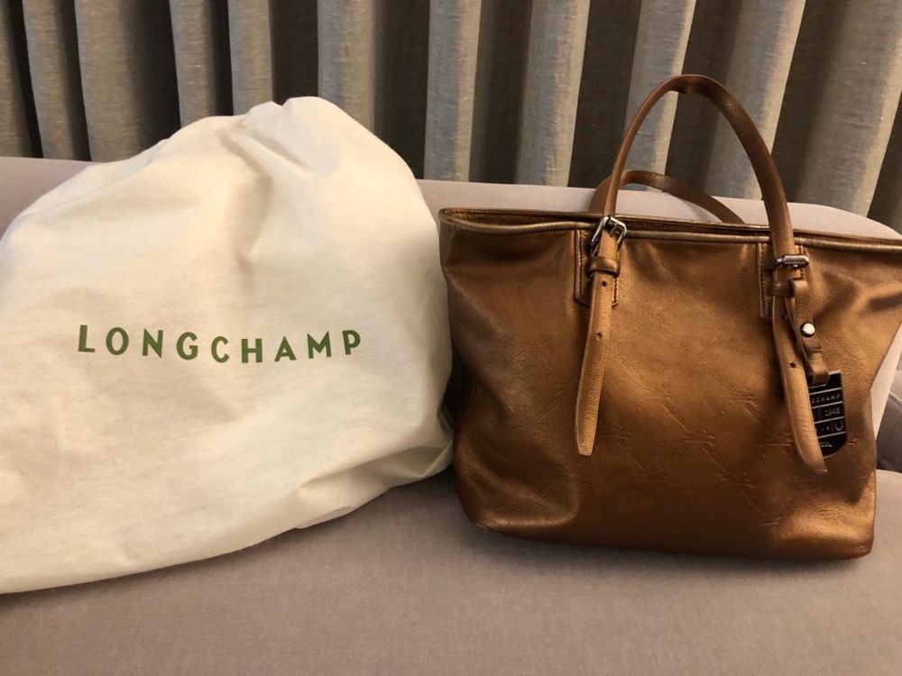 Carteira Tote Longchamp Camel