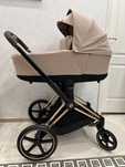 Візок Cybex priam cozy beige rose gold