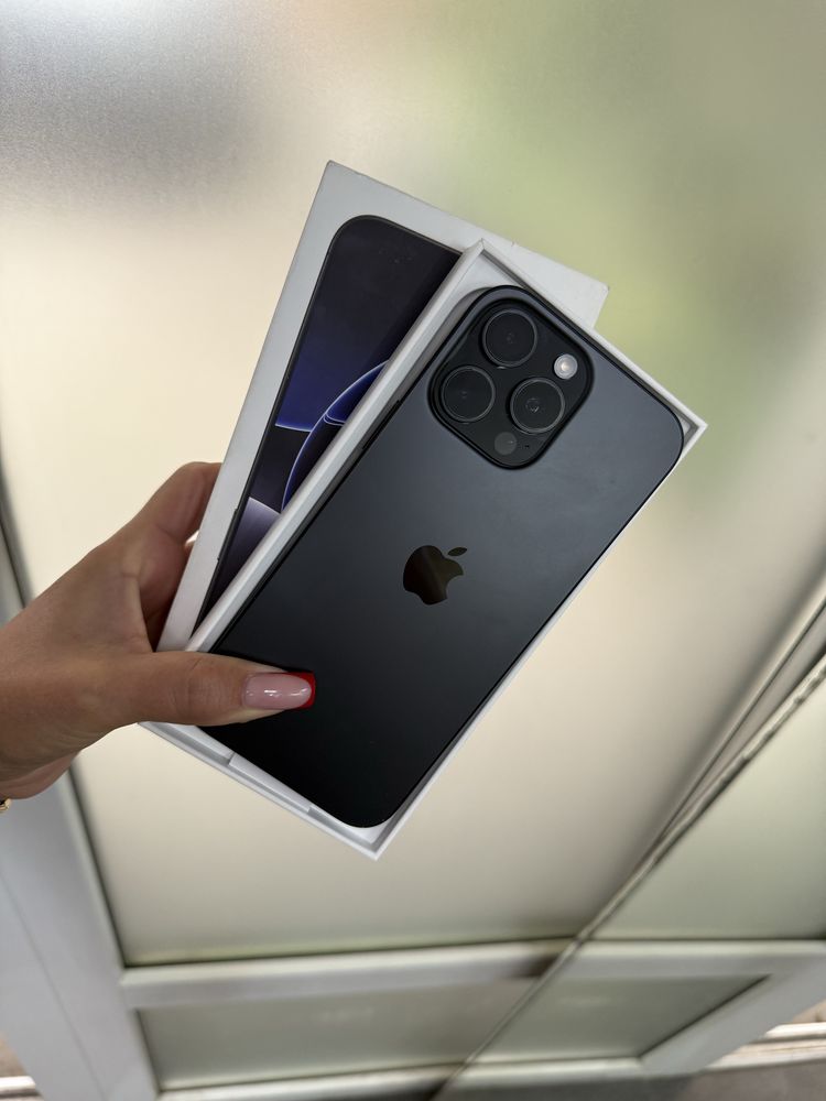 Open Box iPhone 16 Pro Max 256gb Black Titanium R-sim
