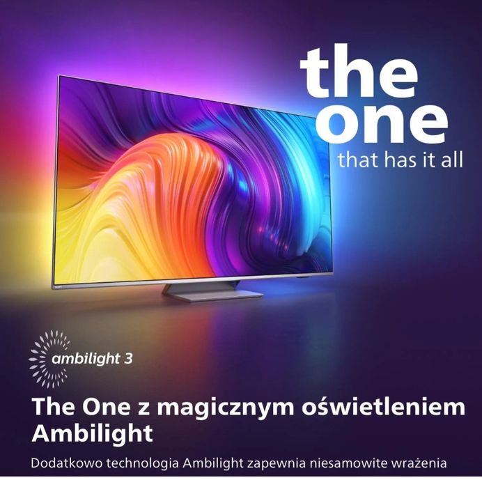 Telewizor led Philips 55 cali. 4k, Ambilight, AndroidTV, subwofer, gwa