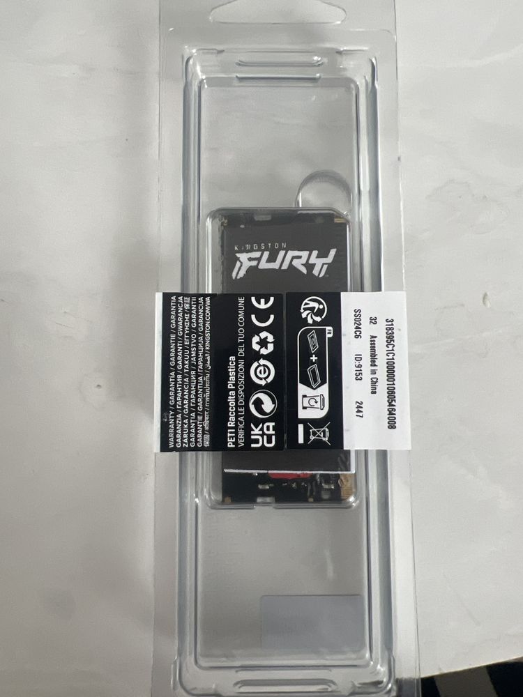 Kingstone fury 16GB 3200Mhz CL20 Impact
