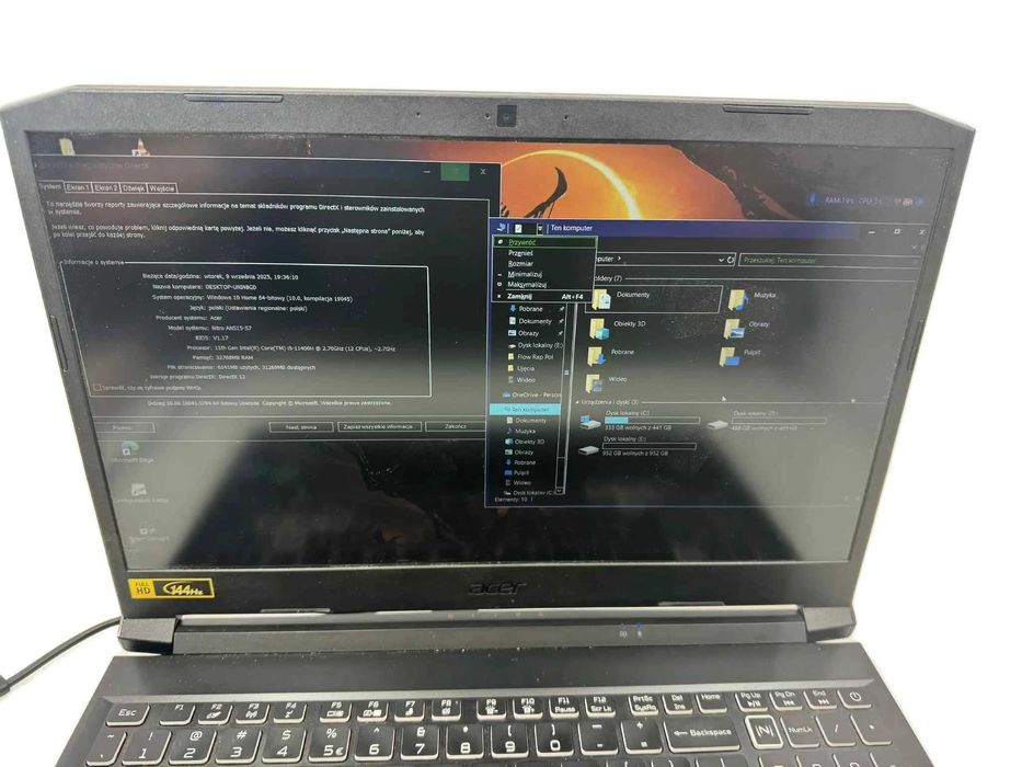laptop nitro 5 intel i5 11gen 32g/2tb geforce rtx3060
