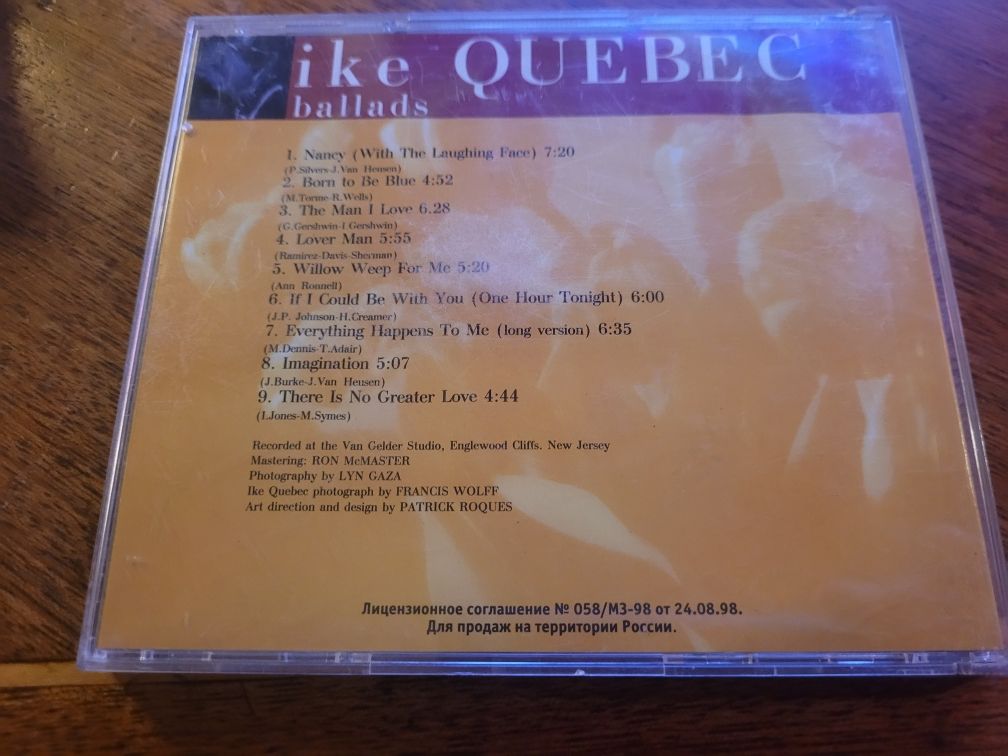CD Ike Quebec Ballads 2002 ltd