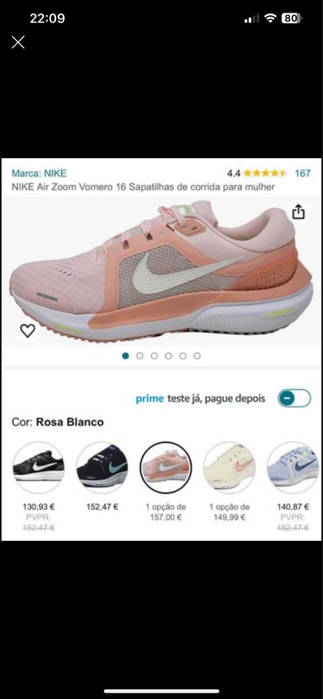 Tenis Nike n:39 usados como novos