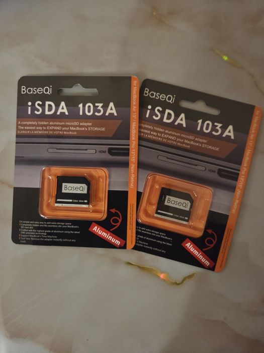 Новий SD адаптер рідер заглушка BaseQi iSDA для MacBook Pro Air 13 15"