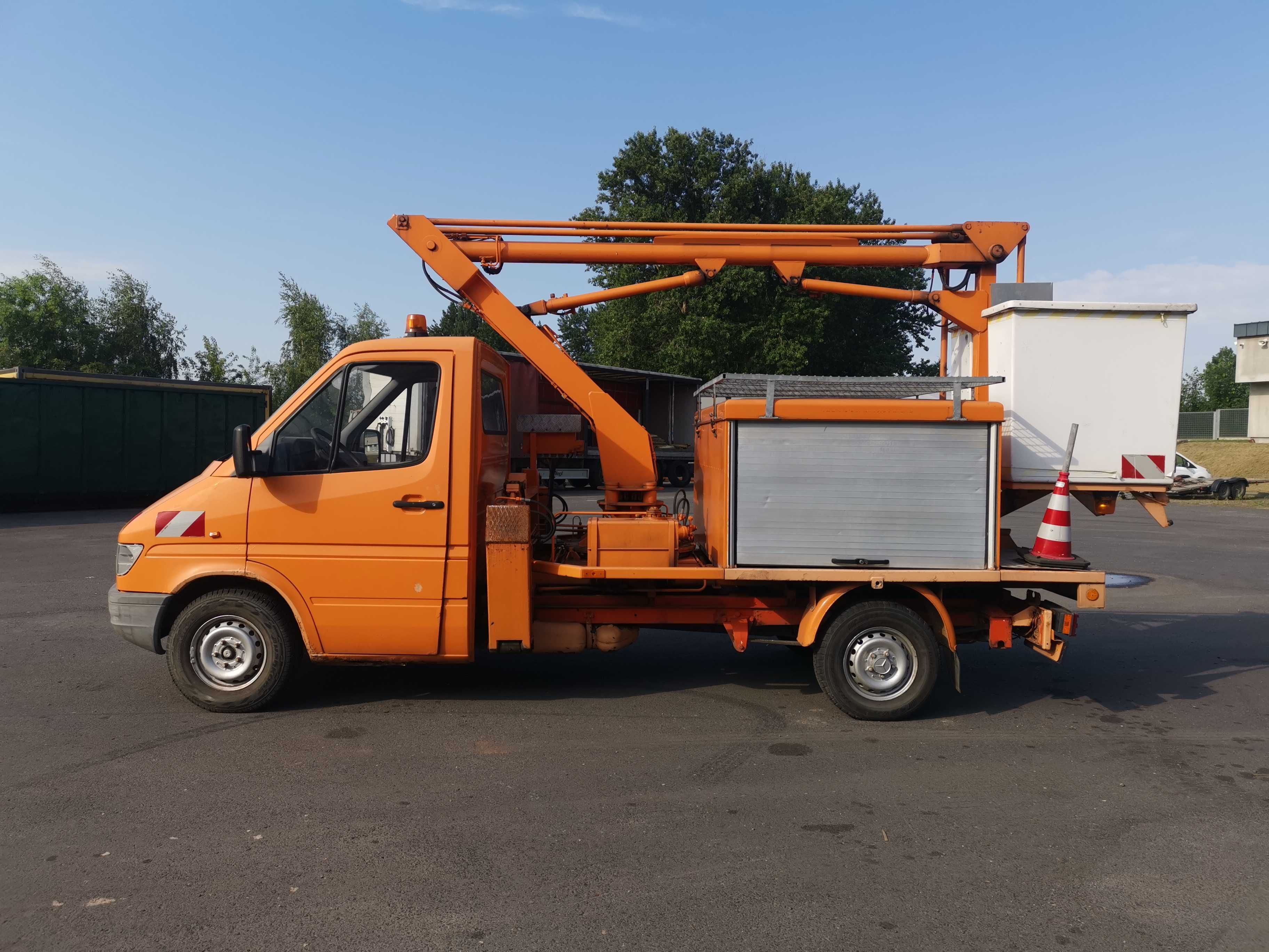 Podnośnik koszowy Zwyzka Mercedes Sprinter Ruthamn ks80 zamiana !
