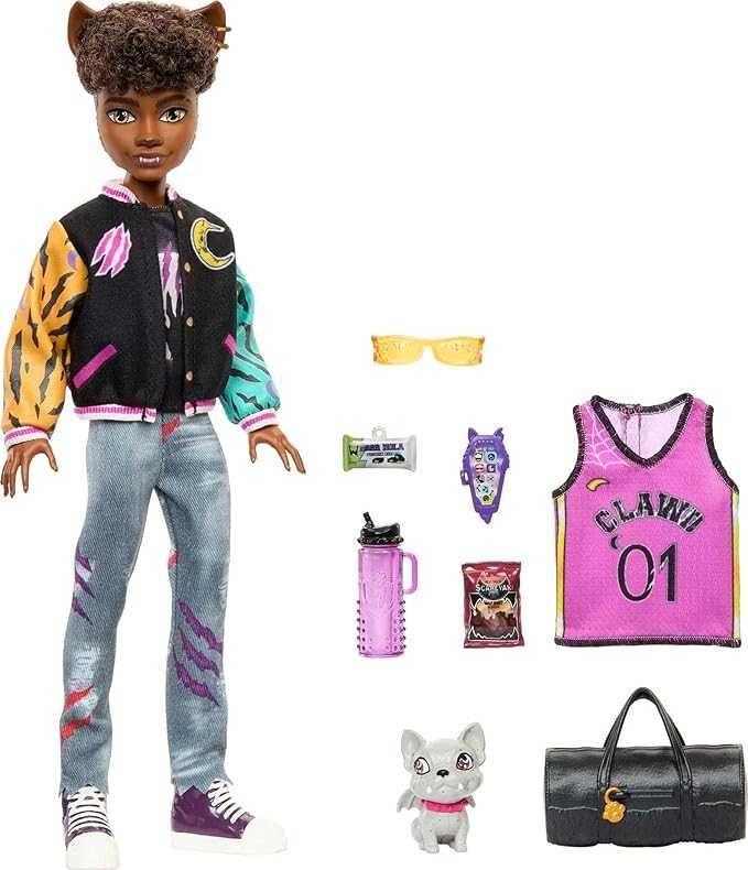 Лялька Monster High Clawd Wolf Werewolf  Bulldog Клод Вульф HNF65
